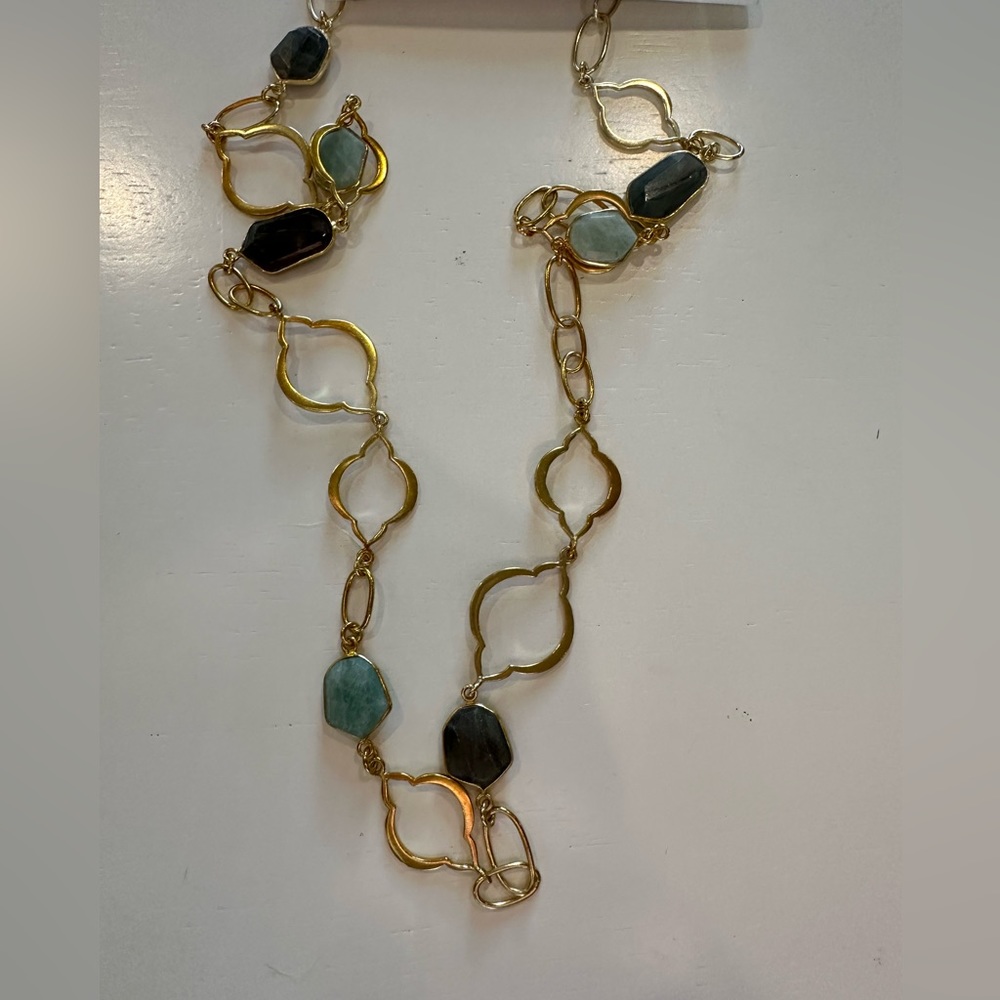 Stella and Dot stone necklace, new in box.